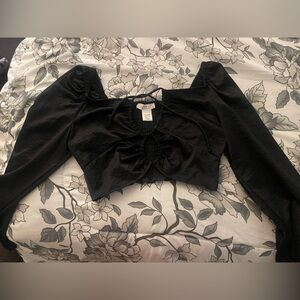 Black Long Sleeve Top